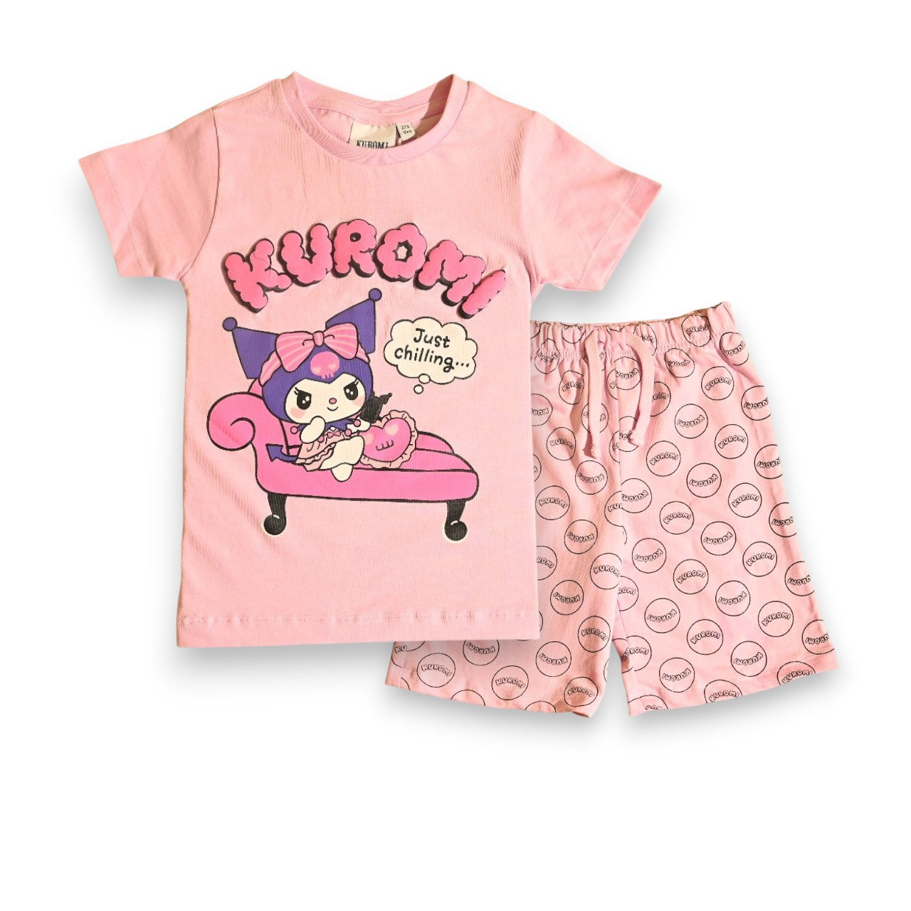 KUROMI GIRLS T-SHIRT & SHORT SET