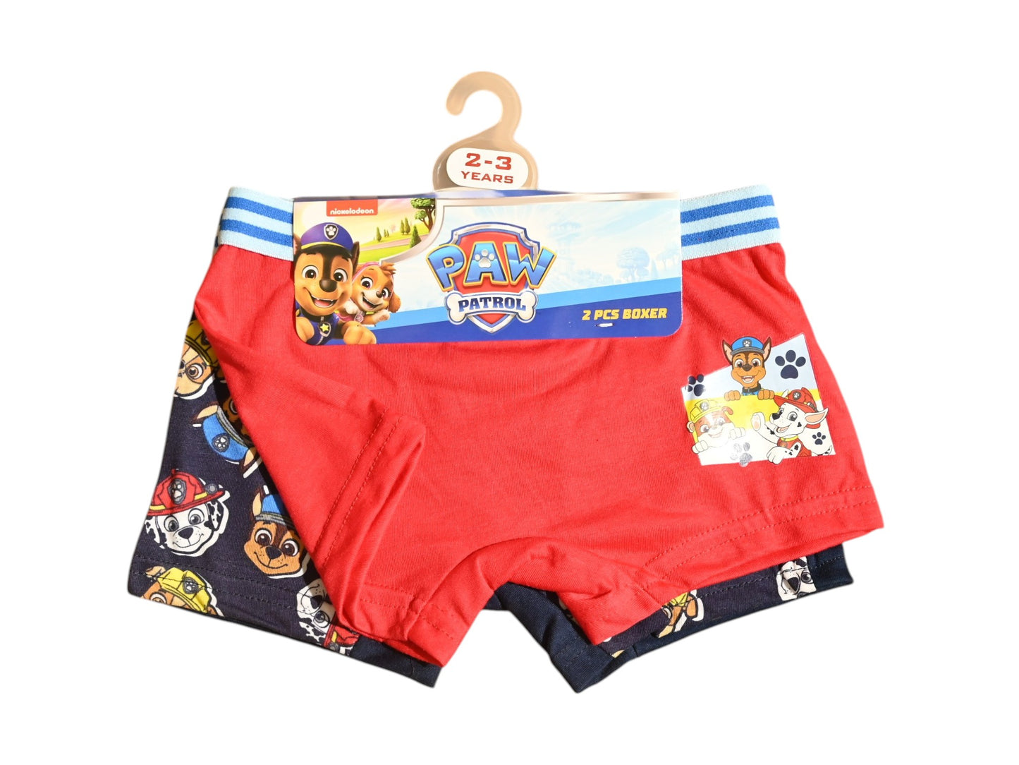 PAW PATROL 2PCS BOYS BOXER , 65%polyester,35%cotton