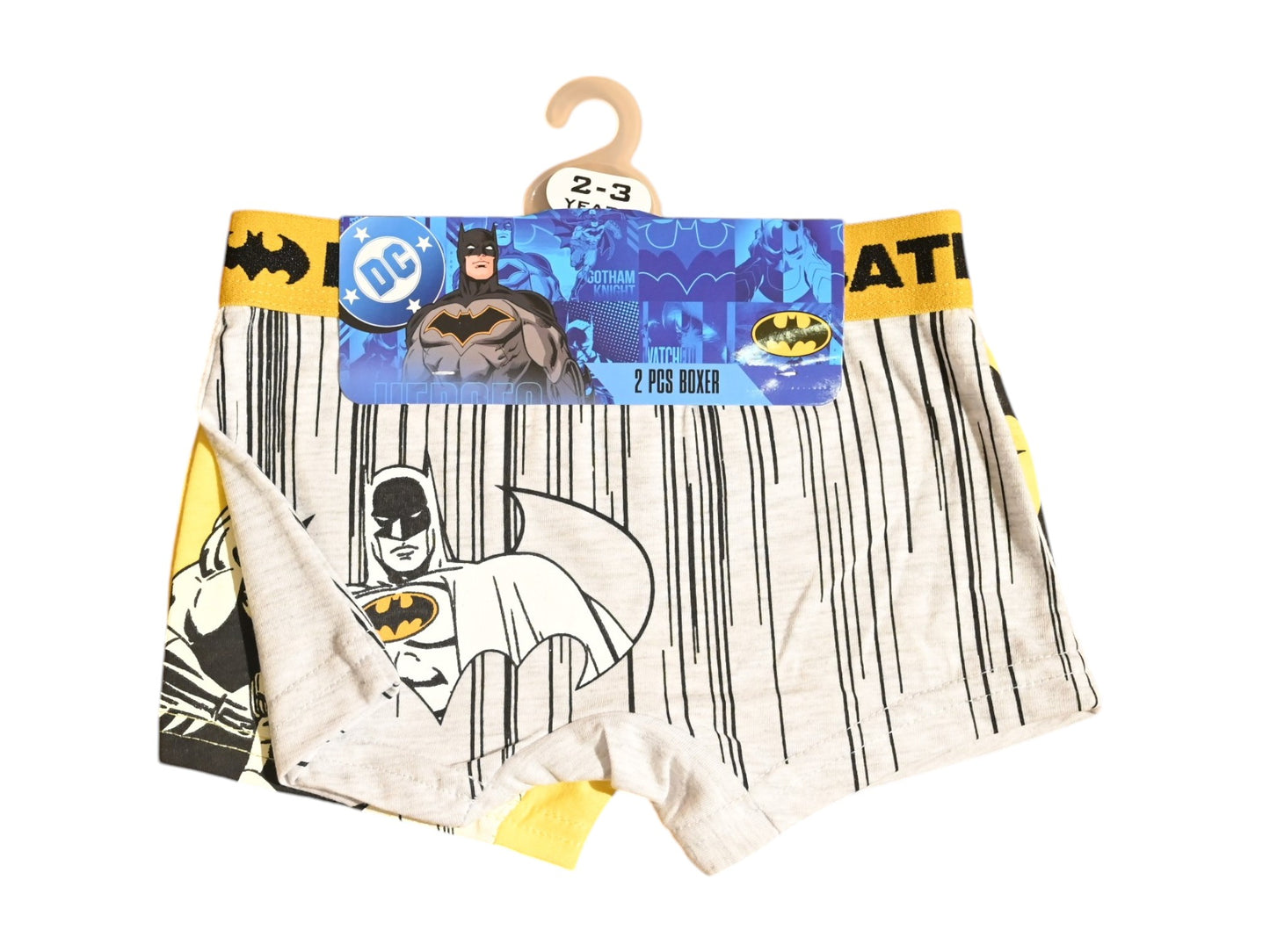 BATMAN 2PCS BOYS BOXER , 65%polyester,35%cotton
