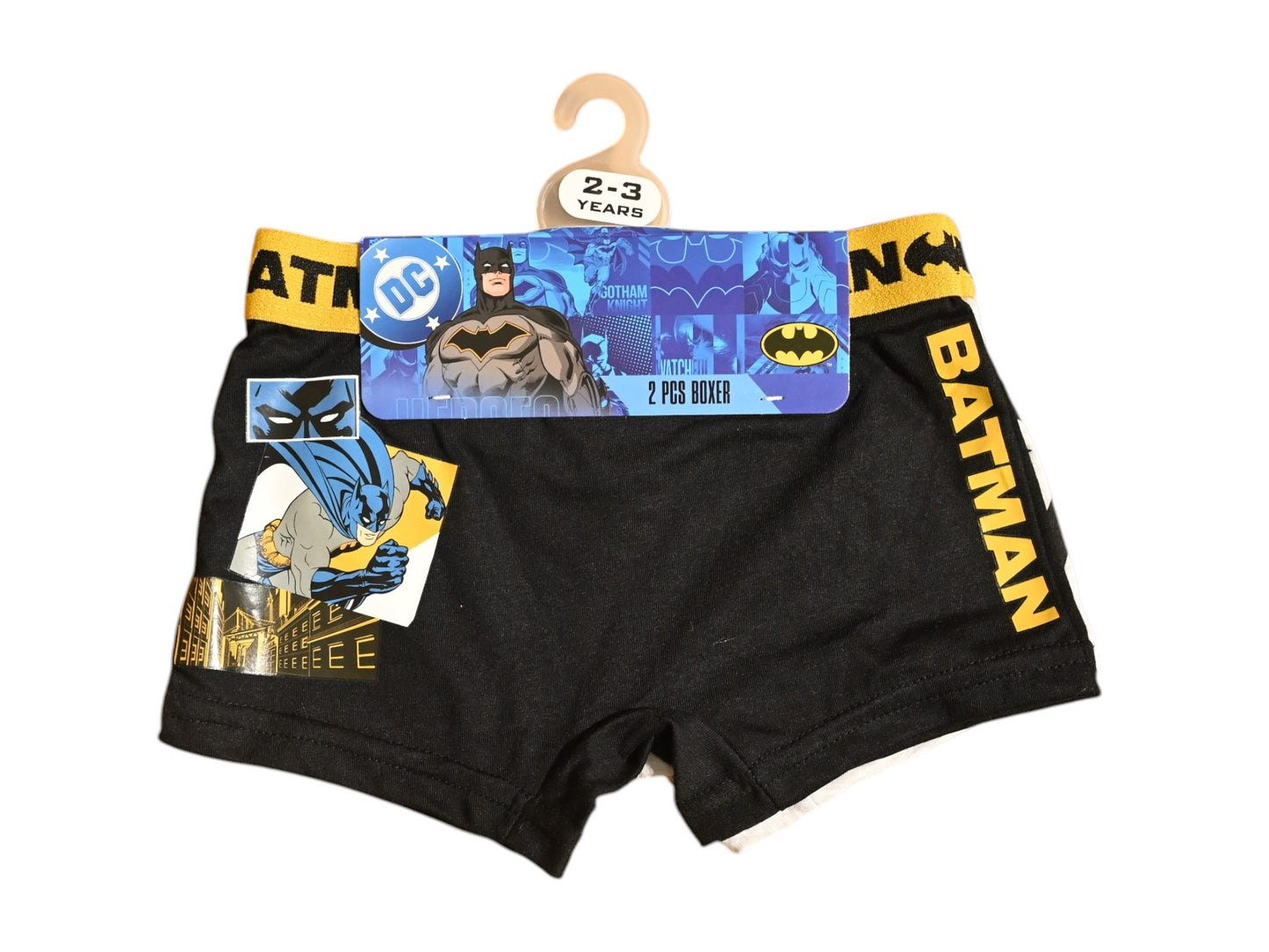 BATMAN 2PCS BOYS BOXER , 65%polyester,35%cotton