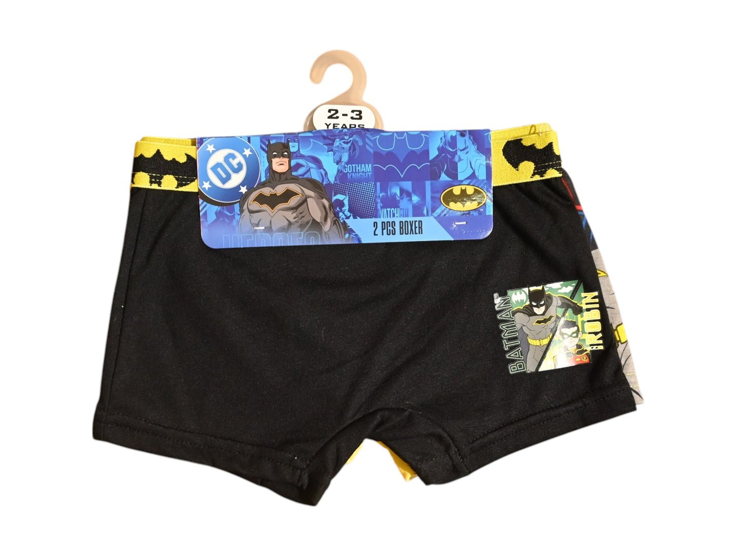 BATMAN 2PCS BOYS BOXER , 65%polyester,35%cotton