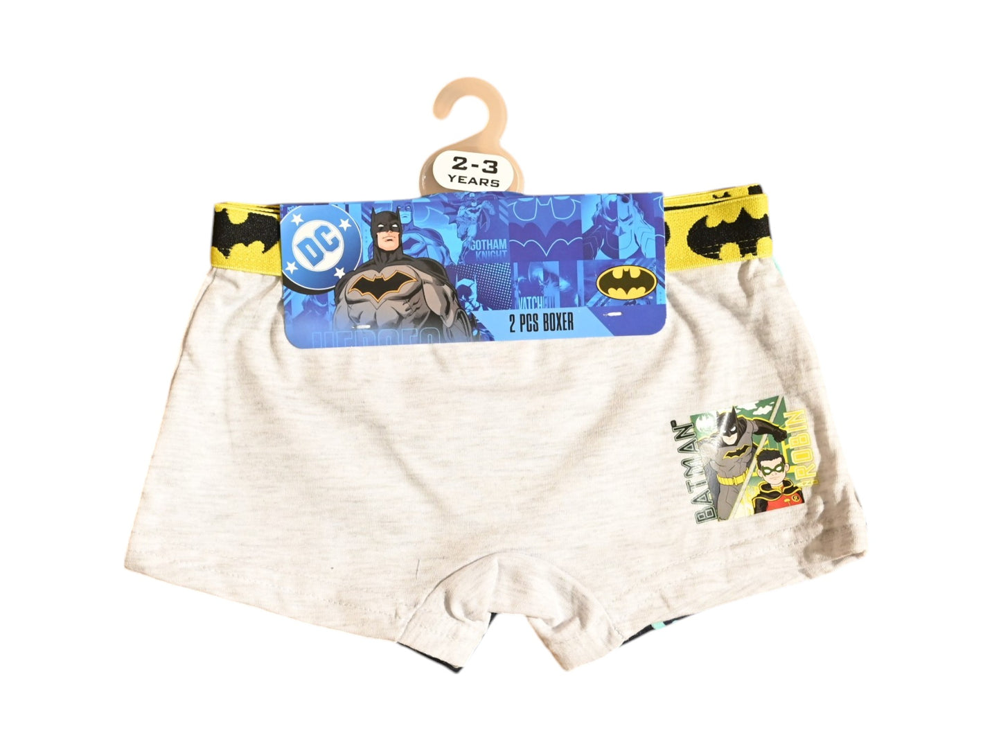 BATMAN 2PCS BOYS BOXER , 65%polyester,35%cotton