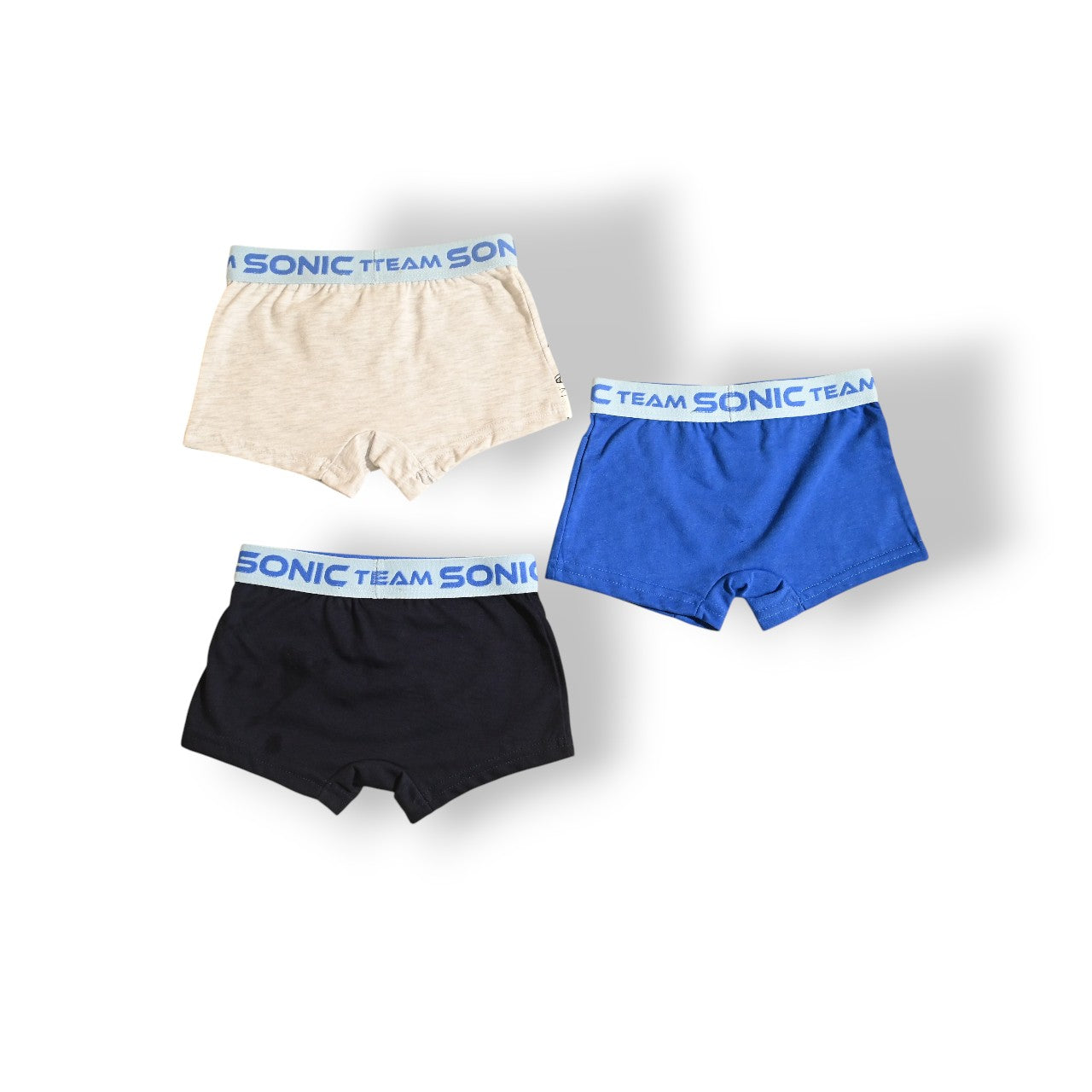 SONIC 3PCS BOYS BOXER , 65%polyester,35%cotton