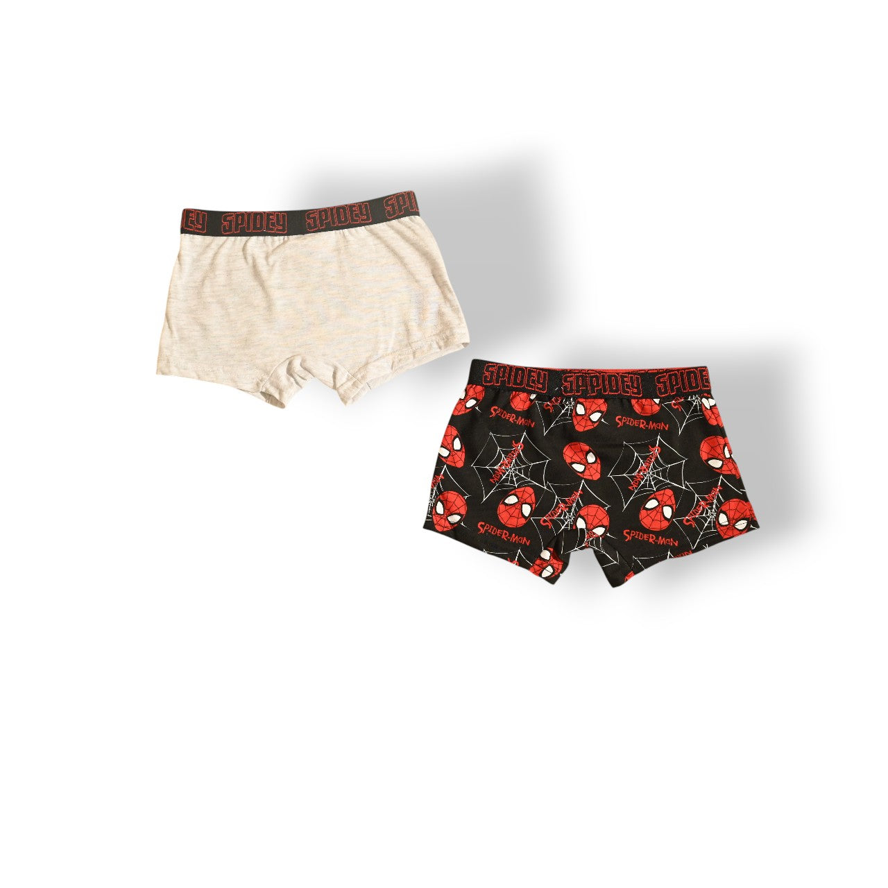 SPIDERMAN 2PCS BOYS BOXER , 65%polyester,35%cotton