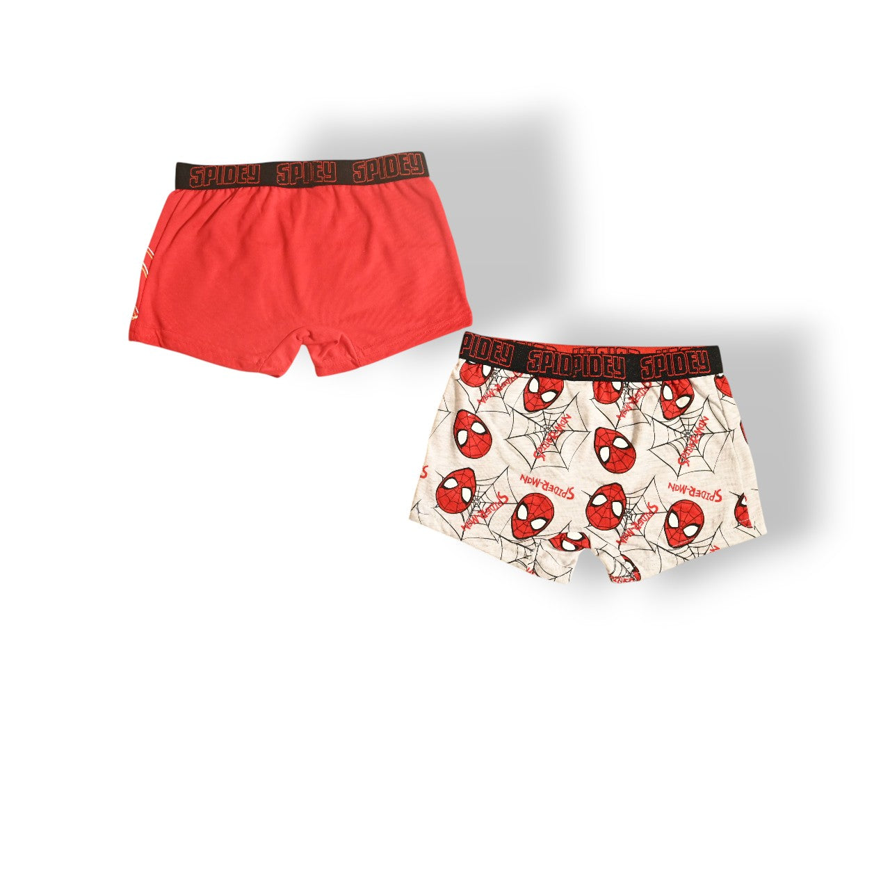 SPIDERMAN 2PCS BOYS BOXER , 65%polyester,35%cotton