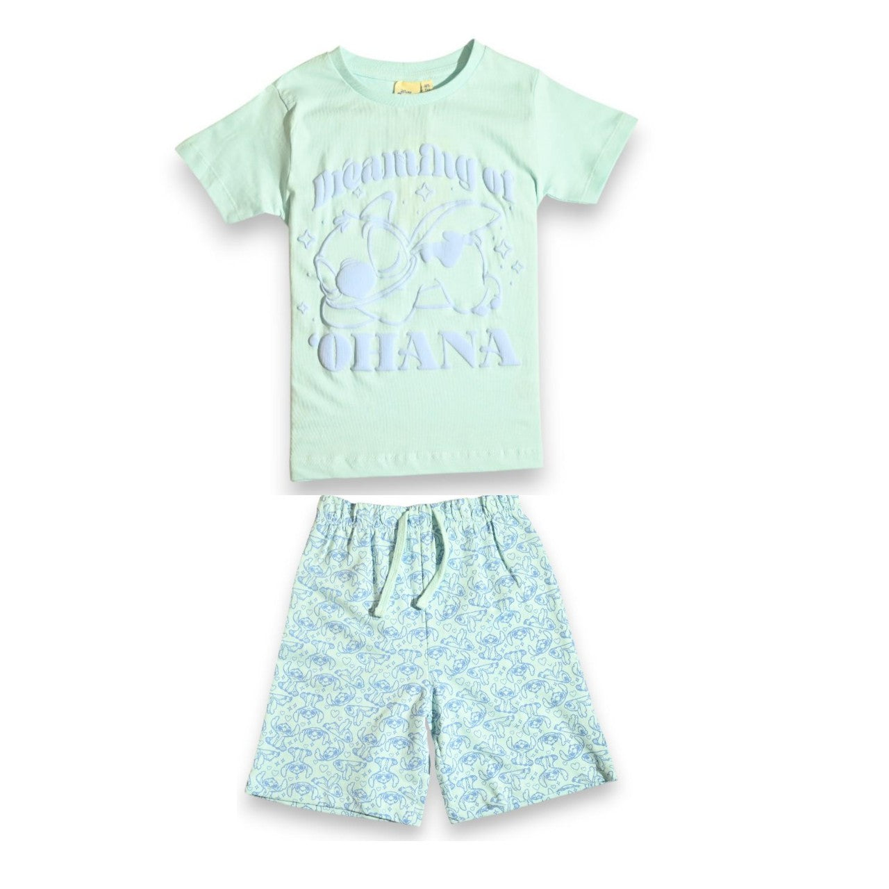 LILO & STITCH GIRLS T-SHIRT & SHORT SET
