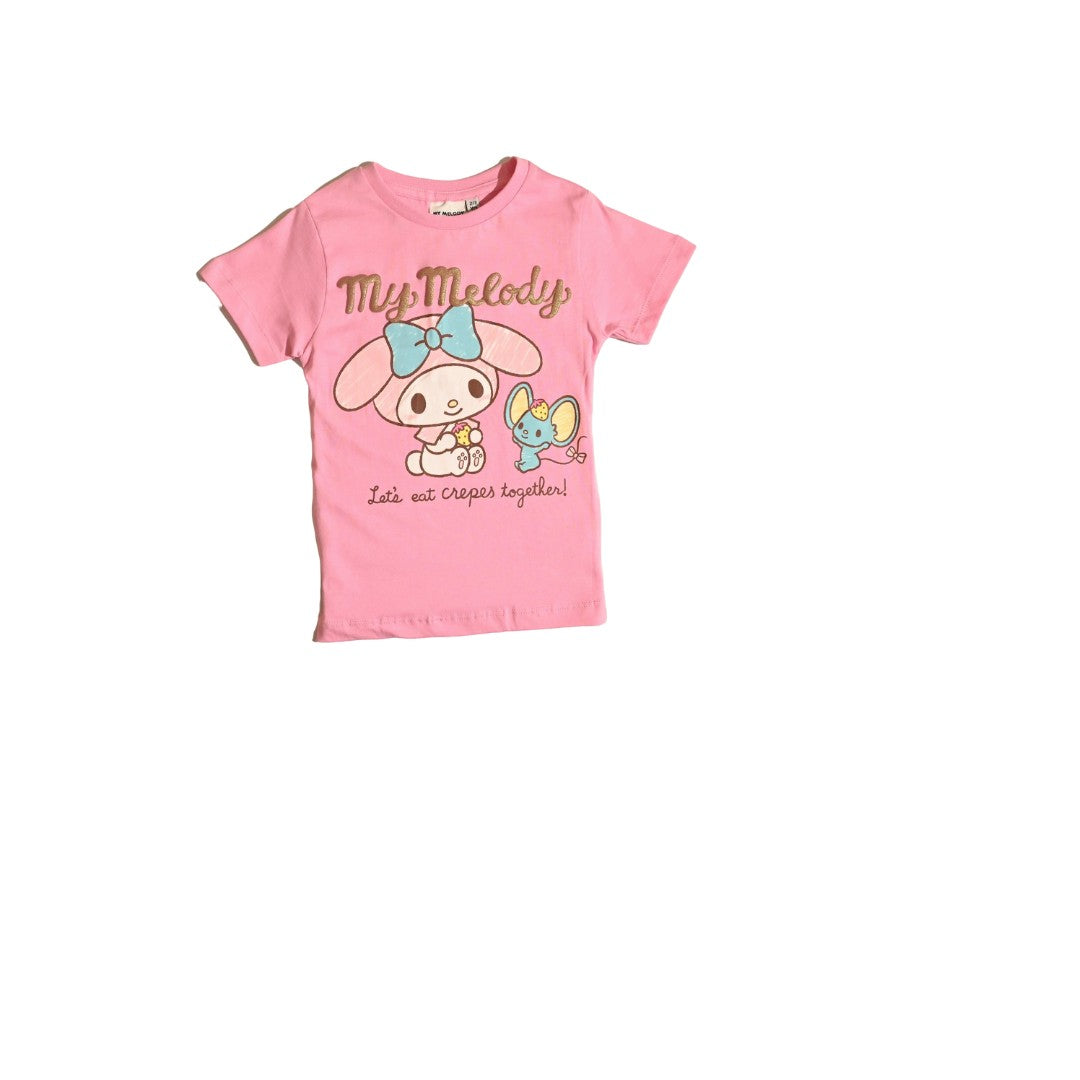 MY MELODY GIRLS T-SHIRT & SHORT SET