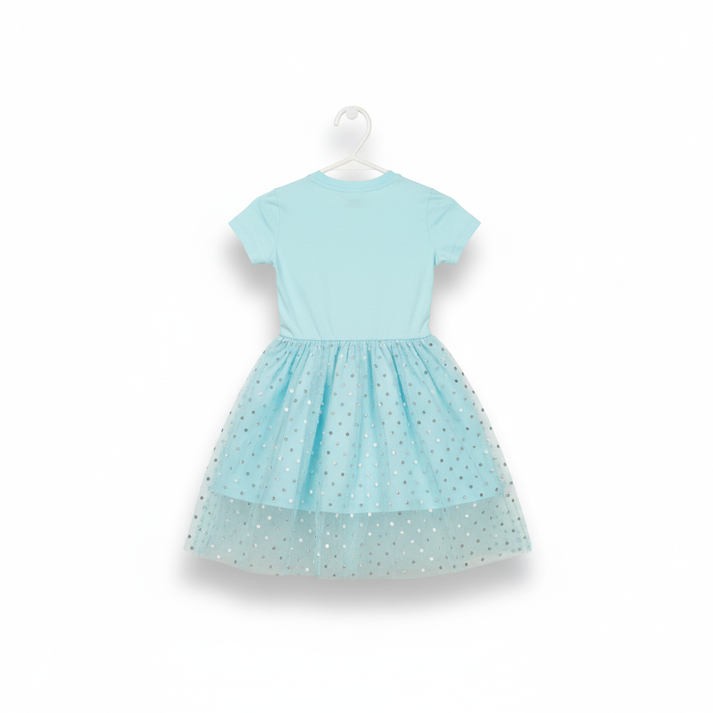 PRINCESS CINDARELLA - GIRL'S TULLE DRESS 100% COTTON | MESH 100% POLYESTER