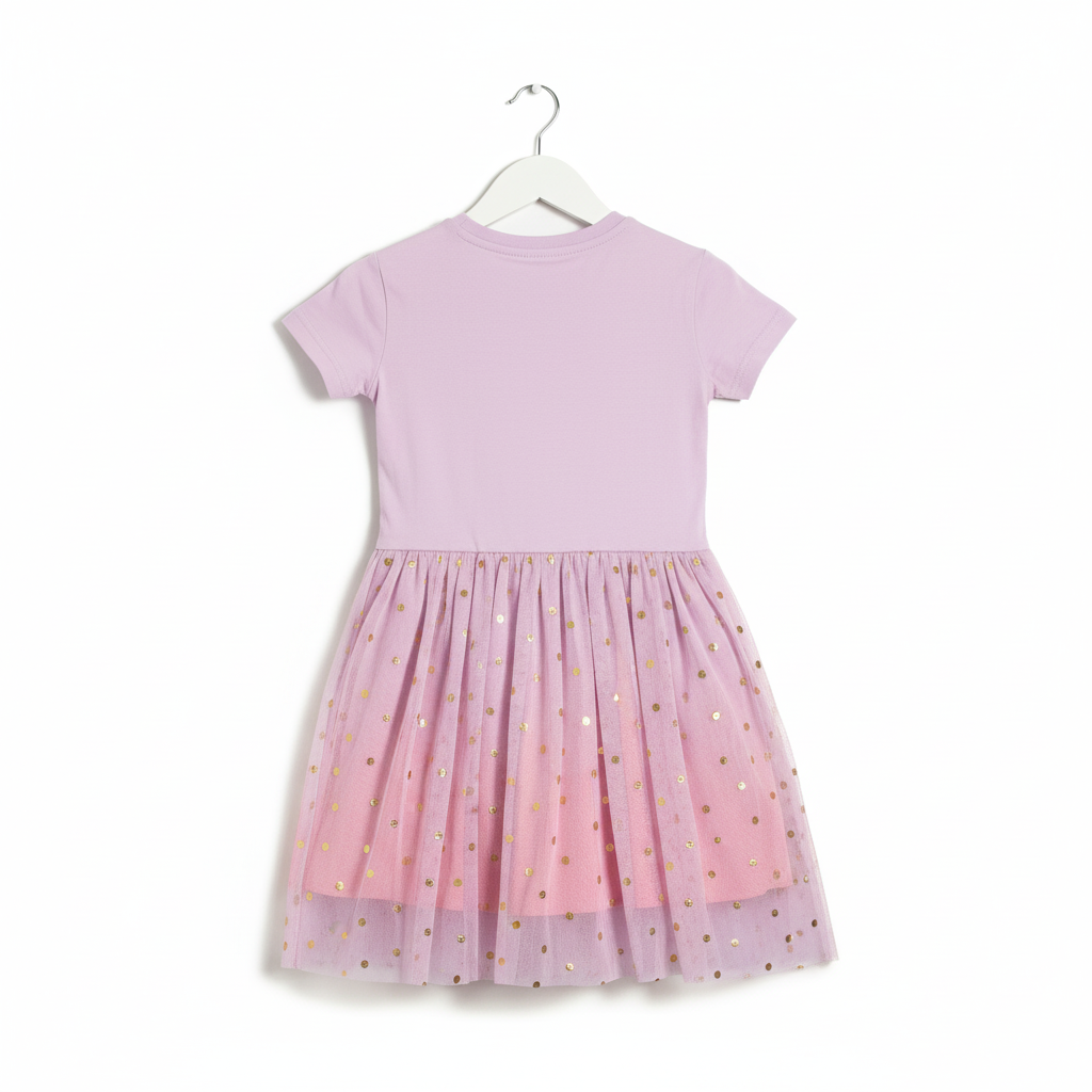 MARIE THE CAT - GIRL'S TULLE DRESS 100% COTTON | MESH 100% POLYESTER