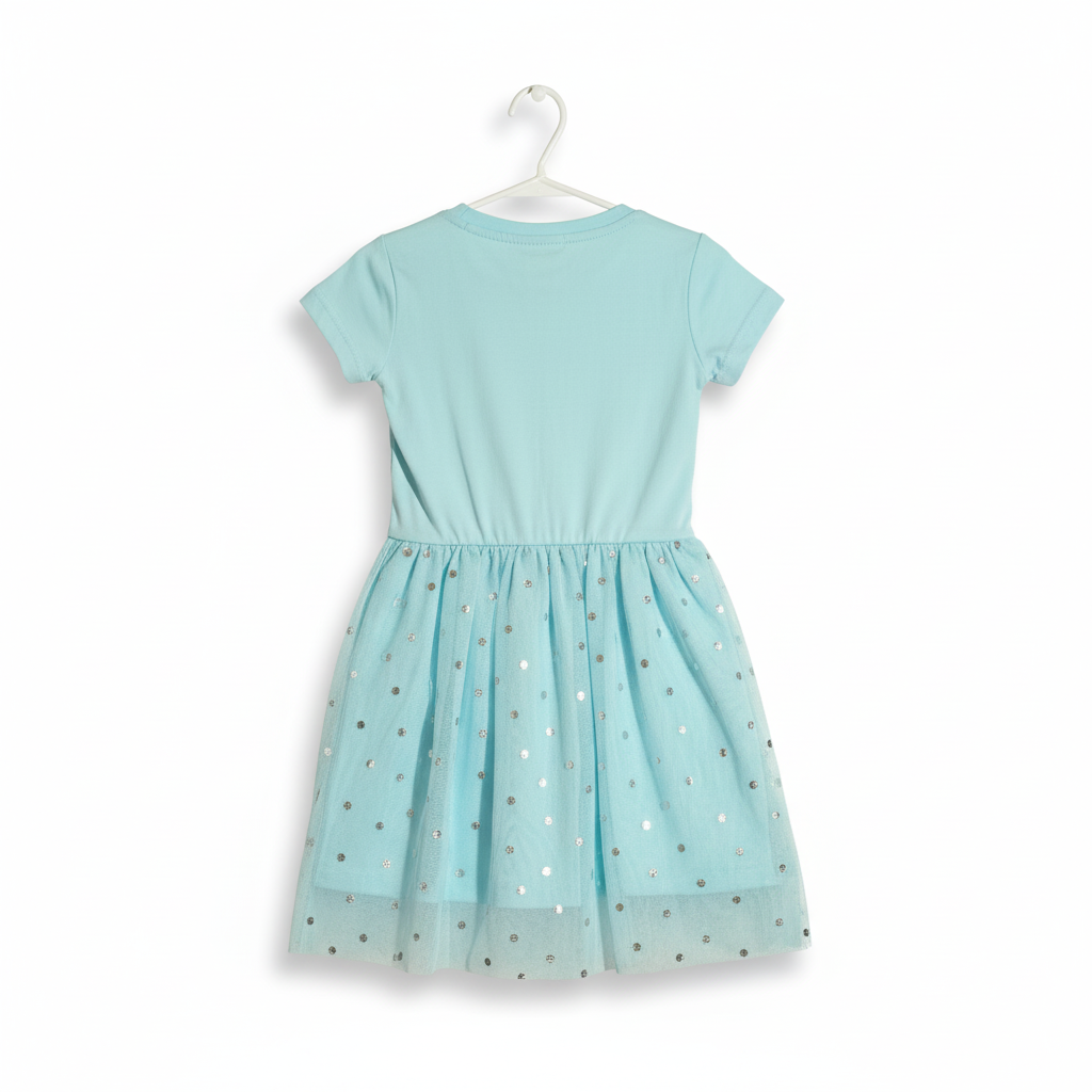 PRINCESS SOFIA - GIRL'S TULLE DRESS 100% COTTON | MESH 100% POLYESTER|