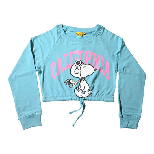 Snoopy Girls Crop Sweattshirt