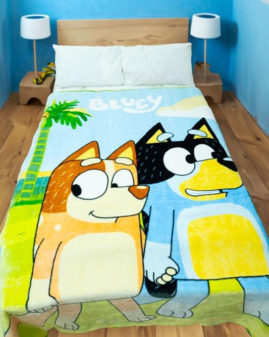 Bluey Raschel Blanket - 160 x 220 cm, 100% Polyester