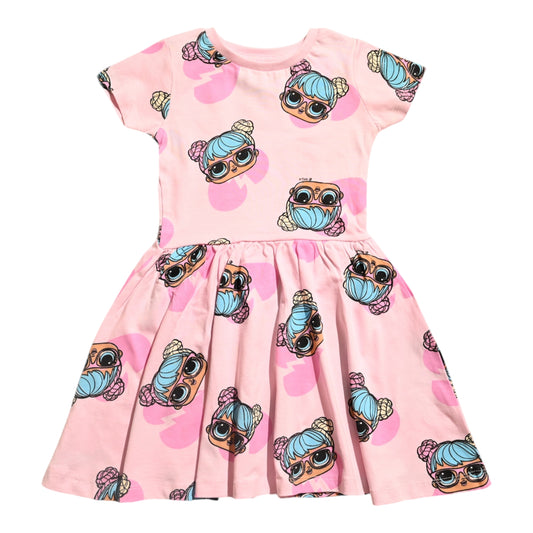 L.O.L. Surprise! Girls' Tutu Dress with AOP Design, Pink,