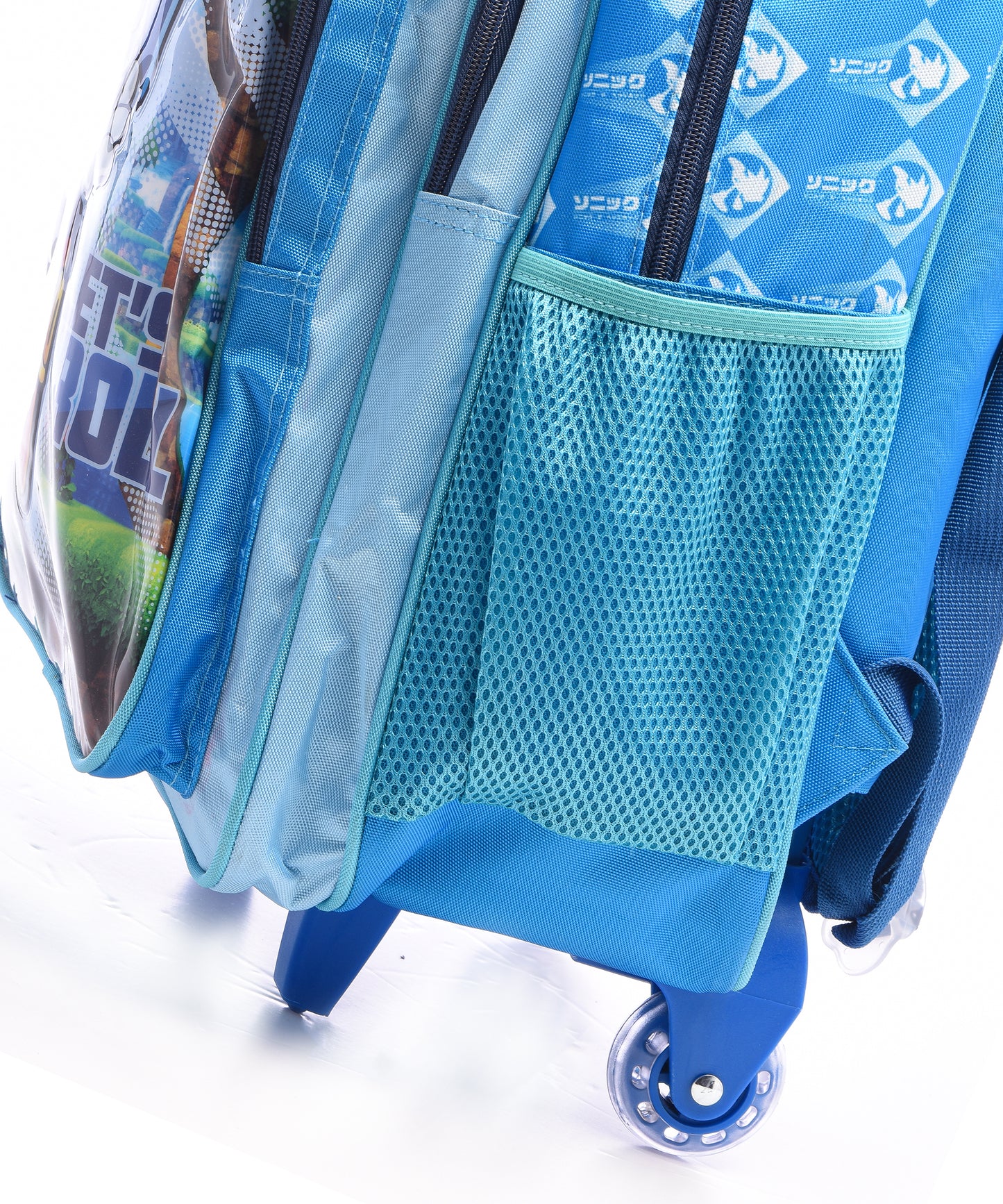 Sonic School bag - Trolley Bag with Lunch Bag and Pencil Case