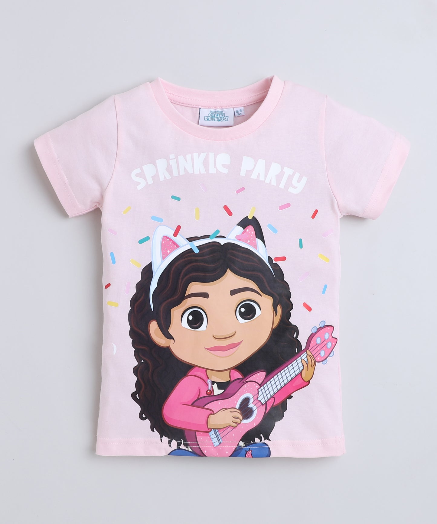GABBY DOLLHOUSE - Girl's T-Shirt | TShirt | Short Sleeve Tshirt | Pink