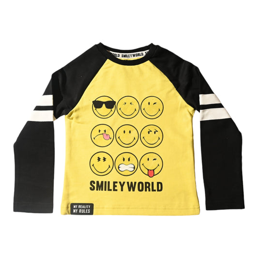 SMILEY - RAGLAN TEE LONG SLEEVES