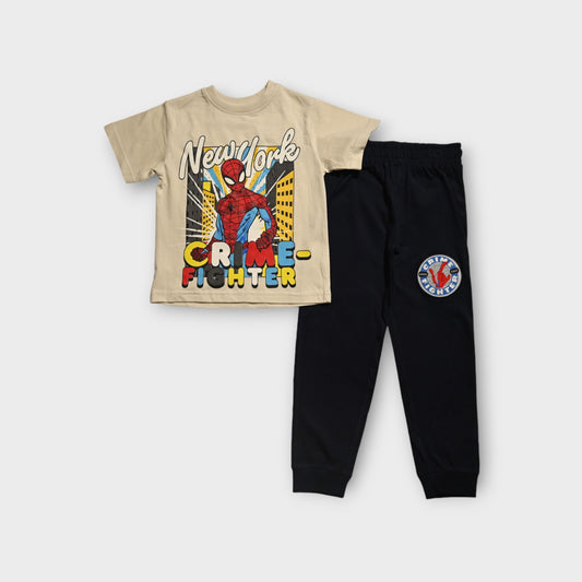 SPIDERMAN SHORT SLEEVE PAJAMA SET