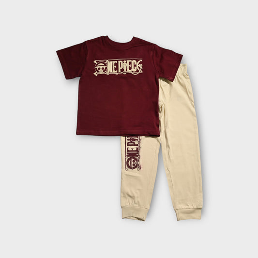 ONE PIECE SHORT SLEEVE PAJAMA SET