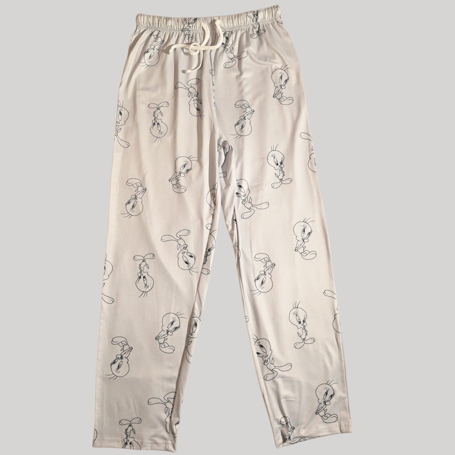 TWEETY WOMENS SHORT SLEEVE PAJAMA SETS , SILKY POLYESTER