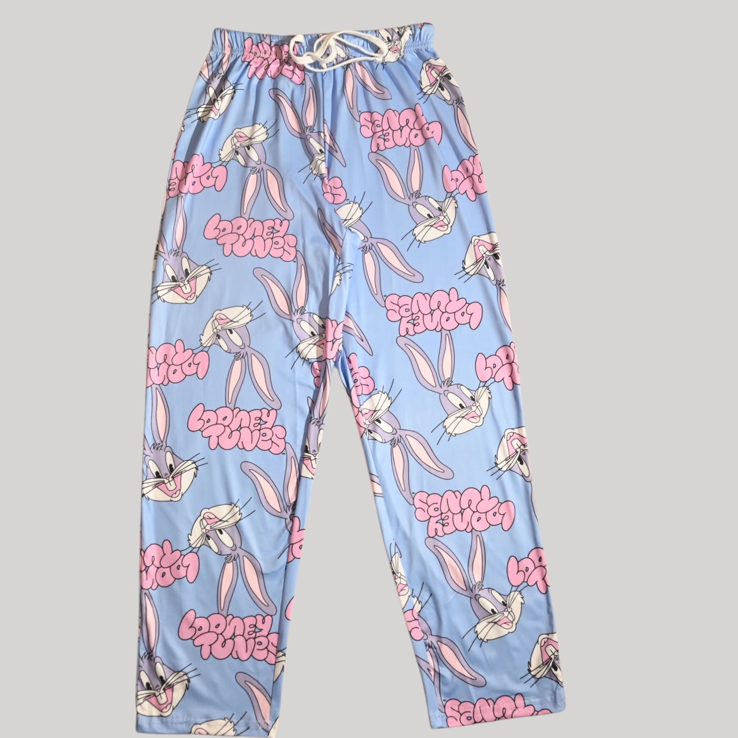 LOONEY TUNES WOMENS SHORT SLEEVE PAJAMA SETS , SILKY POLYESTER