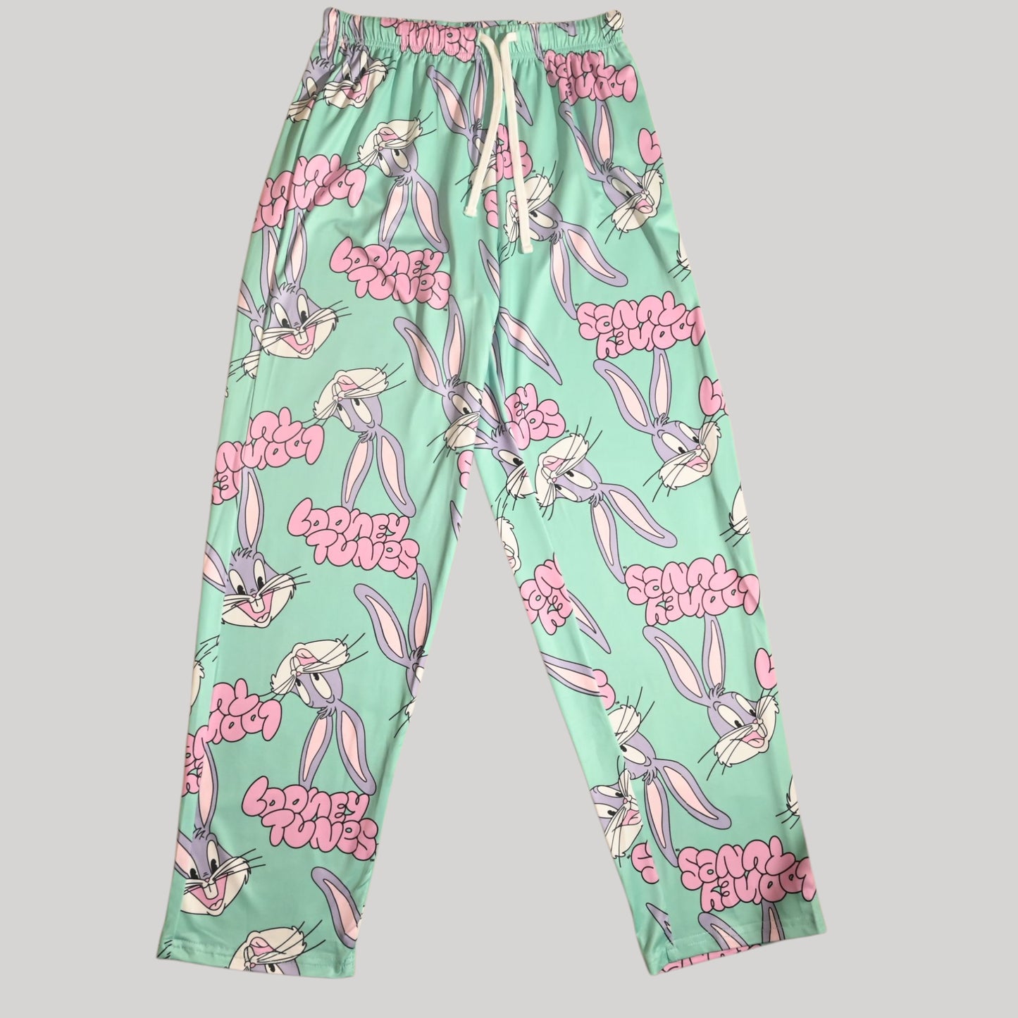 LOONEY TUNES WOMENS SHORT SLEEVE PAJAMA SETS , SILKY POLYESTER