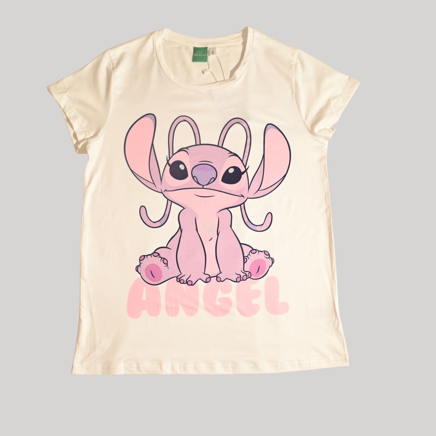 LILO & STITCH WOMENS SHORT SLEEVE PAJAMA SETS , SILKY POLYESTER