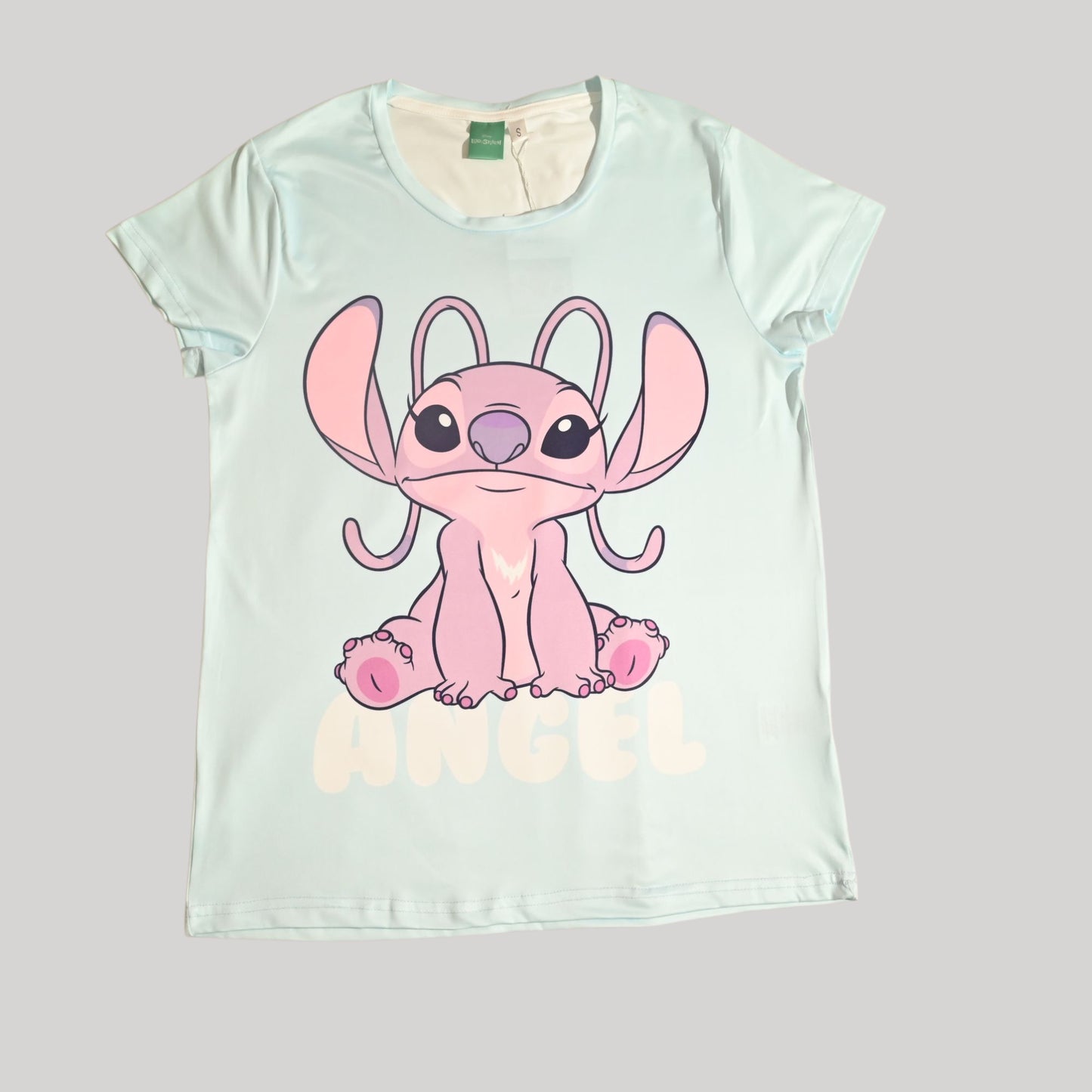 LILO & STITCH WOMENS SHORT SLEEVE PAJAMA SETS , SILKY POLYESTER