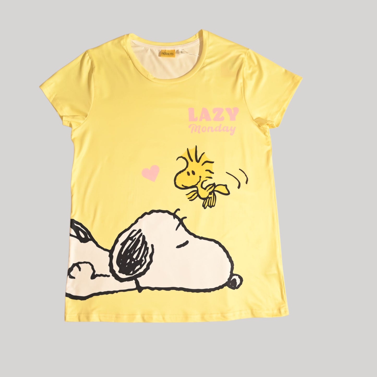 PEANUT WOMENS SHORT SLEEVE PAJAMA SETS , SILKY POLYESTER
