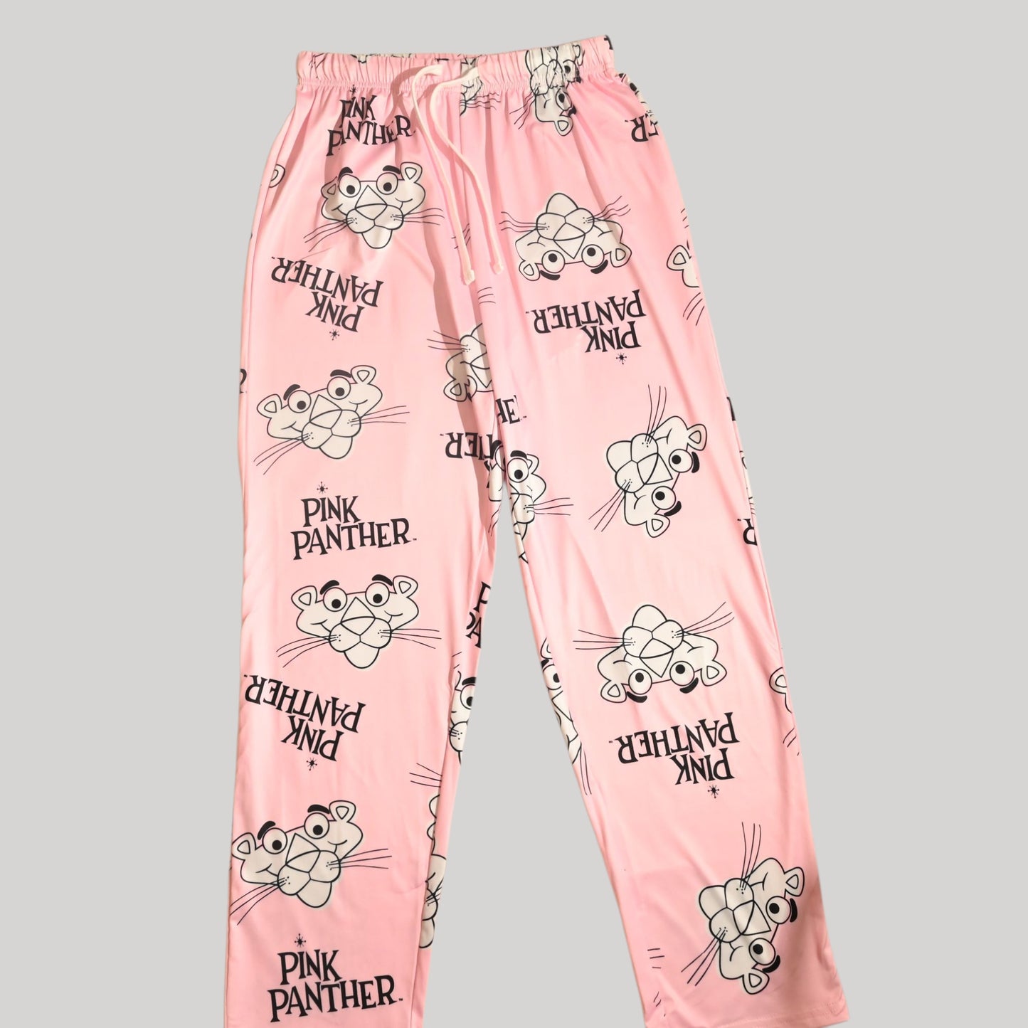 PINK PANTHER WOMENS SHORT SLEEVE PAJAMA SETS , SILKY POLYESTER