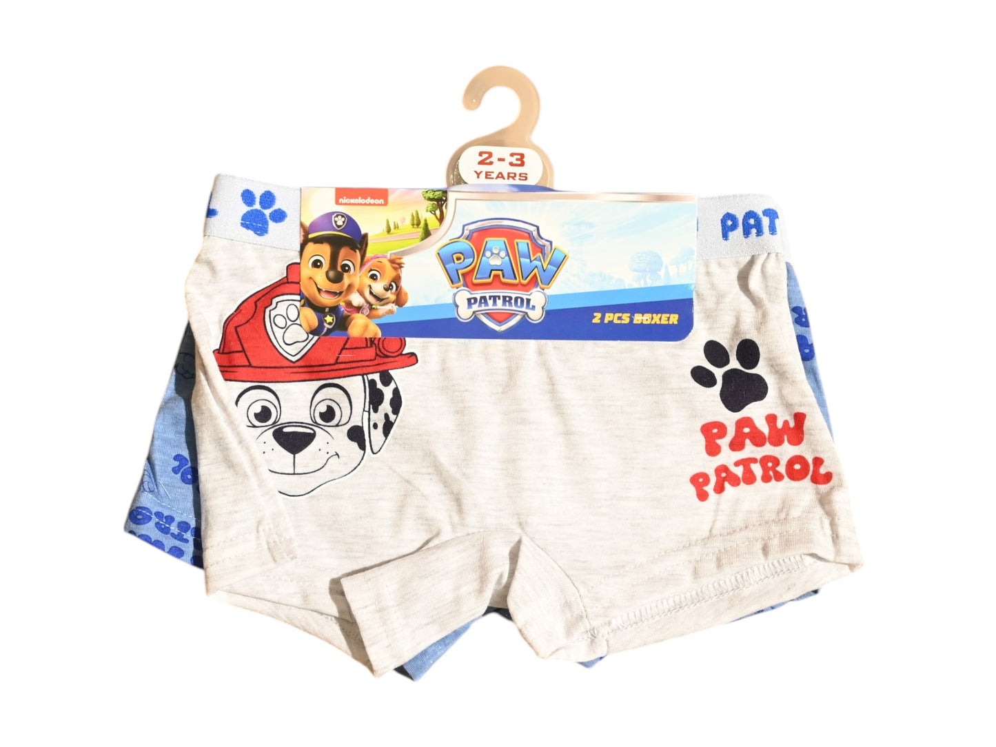 PAW PATROL 2PCS BOYS BOXER , 65%polyester,35%cotton