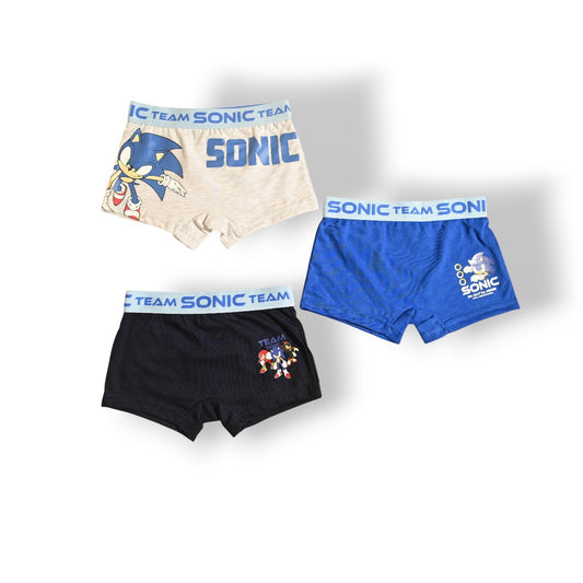 SONIC 3PCS BOYS BOXER , 65%polyester,35%cotton