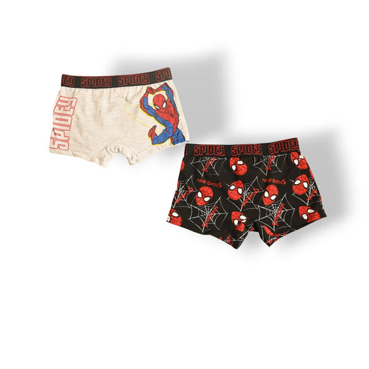 SPIDERMAN 2PCS BOYS BOXER , 65%polyester,35%cotton