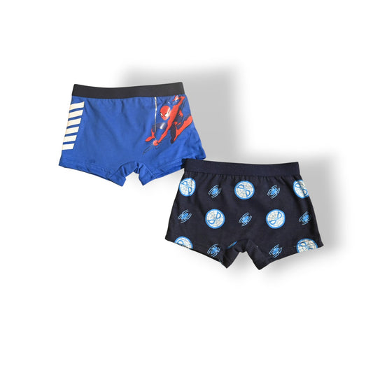SPIDERMAN 2PCS BOYS BOXER , 65%polyester,35%cotton