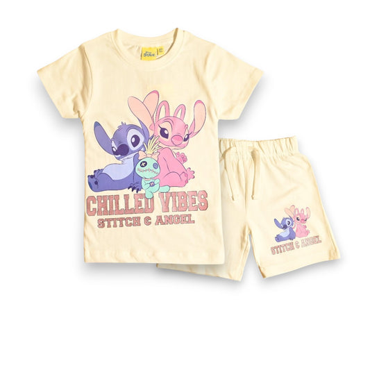 LILO & STITCH GIRLS T-SHIRT & SHORT SET‬