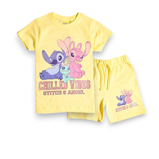 LILO & STITCH GIRLS T-SHIRT & SHORT SET‬