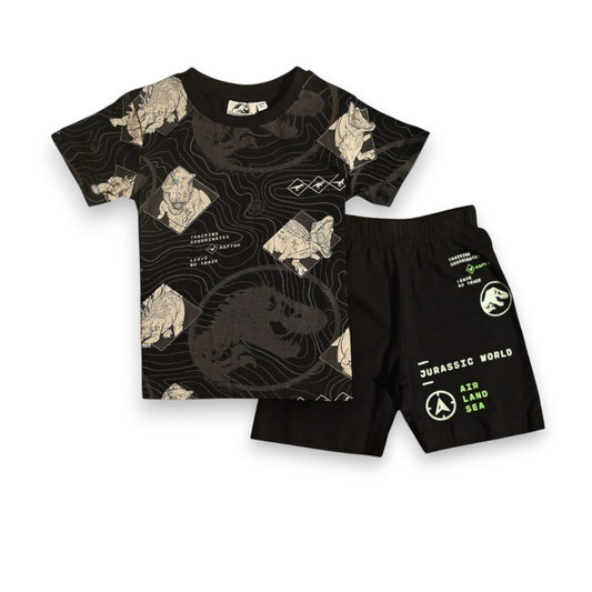 JURASSIC PARK | BOYS T-SHIRT & SHORTS SET | 100% COTTON