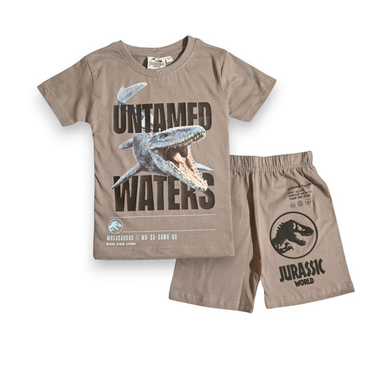 JURASSIC PARK | BOYS T-SHIRT & SHORTS SET | 100% COTTON