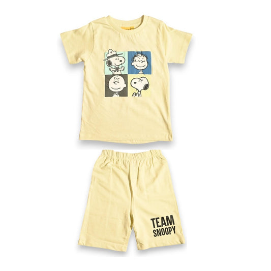 PEANUTS BOYS T-SHIRT & SHORT SET‬