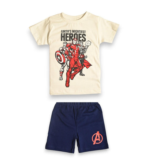 MARVEL BOYS T-SHIRT & SHORT SET‬