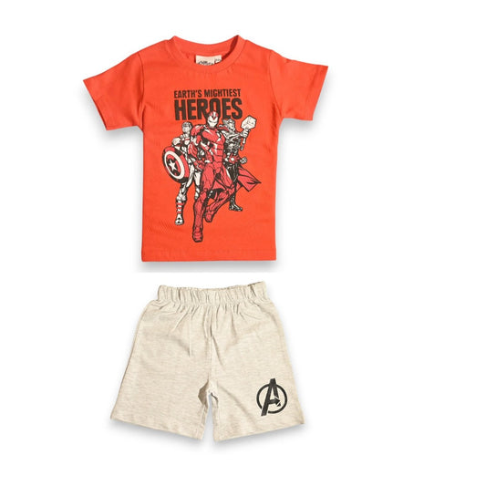 MARVEL BOYS T-SHIRT & SHORT SET‬