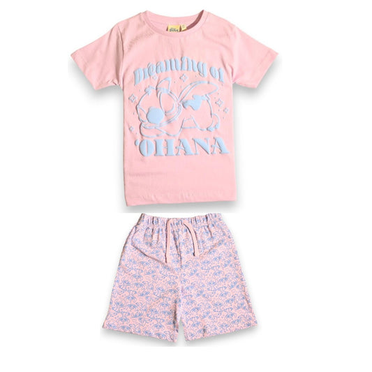 LILO & STITCH GIRLS T-SHIRT & SHORT SET‬