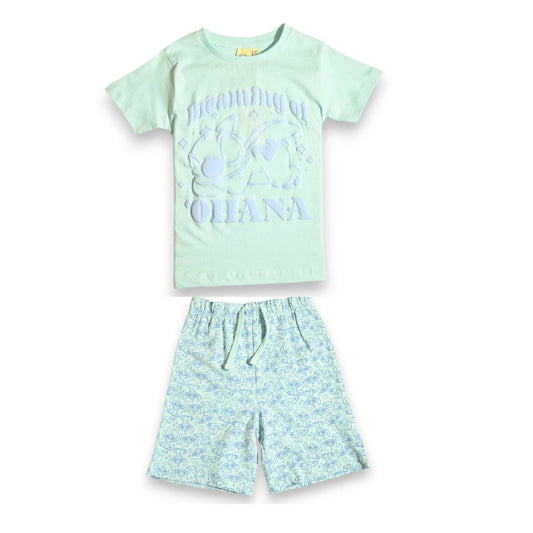 LILO & STITCH GIRLS T-SHIRT & SHORT SET‬