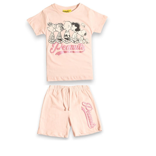 PEANUTS GIRLS T-SHIRT & SHORT SET‬