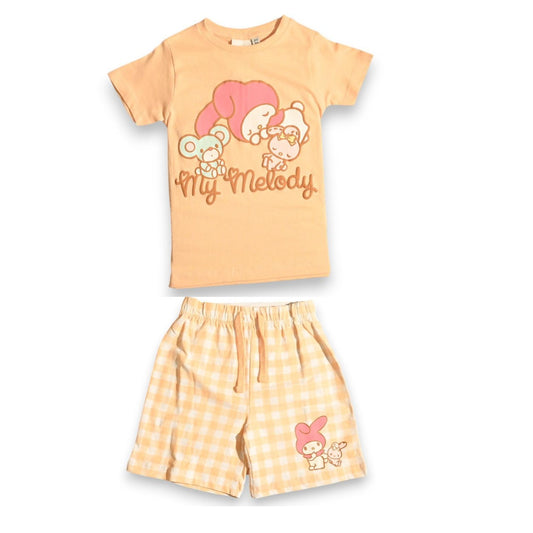 MY MELODY GIRLS T-SHIRT & SHORT SET‬