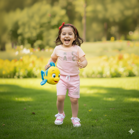 PINEAPPLE DANCE | GIRL'S T-SHIRT & SHORTS SET | 100% COTTON
