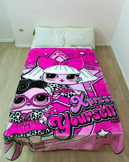 LOL Raschel Blanket - 160 x 220 cm, 100% Polyester