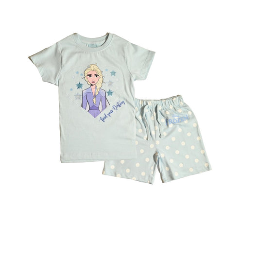 FROZEN GIRLS T-SHIRT & SHORT SET‬