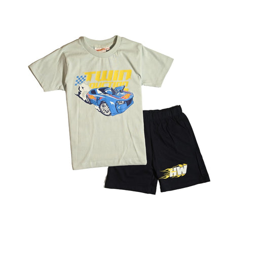 HOT WHEELS BOYS T-SHIRT & SHORT SET‬