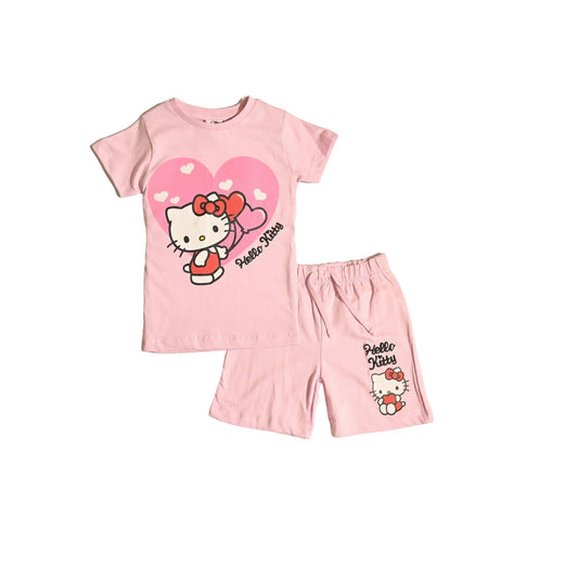 HELLO KITTY GIRLS T-SHIRT & SHORT SET‬