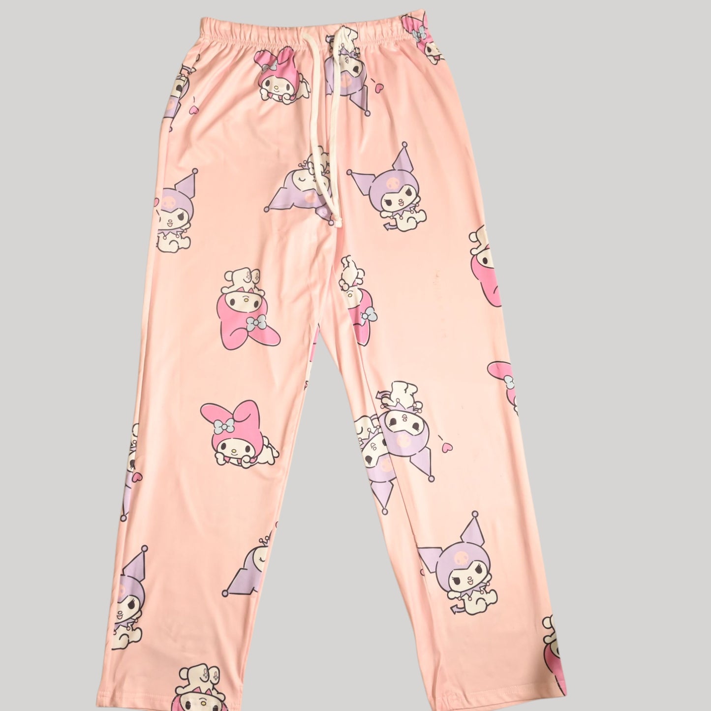 MY MELODY WOMENS SHORT SLEEVE PAJAMA SETS , SILKY POLYESTER